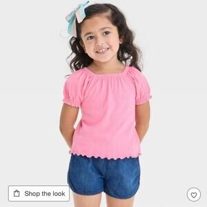 Set of Six Cat &jack 5T short sleeve Pink Kids Top